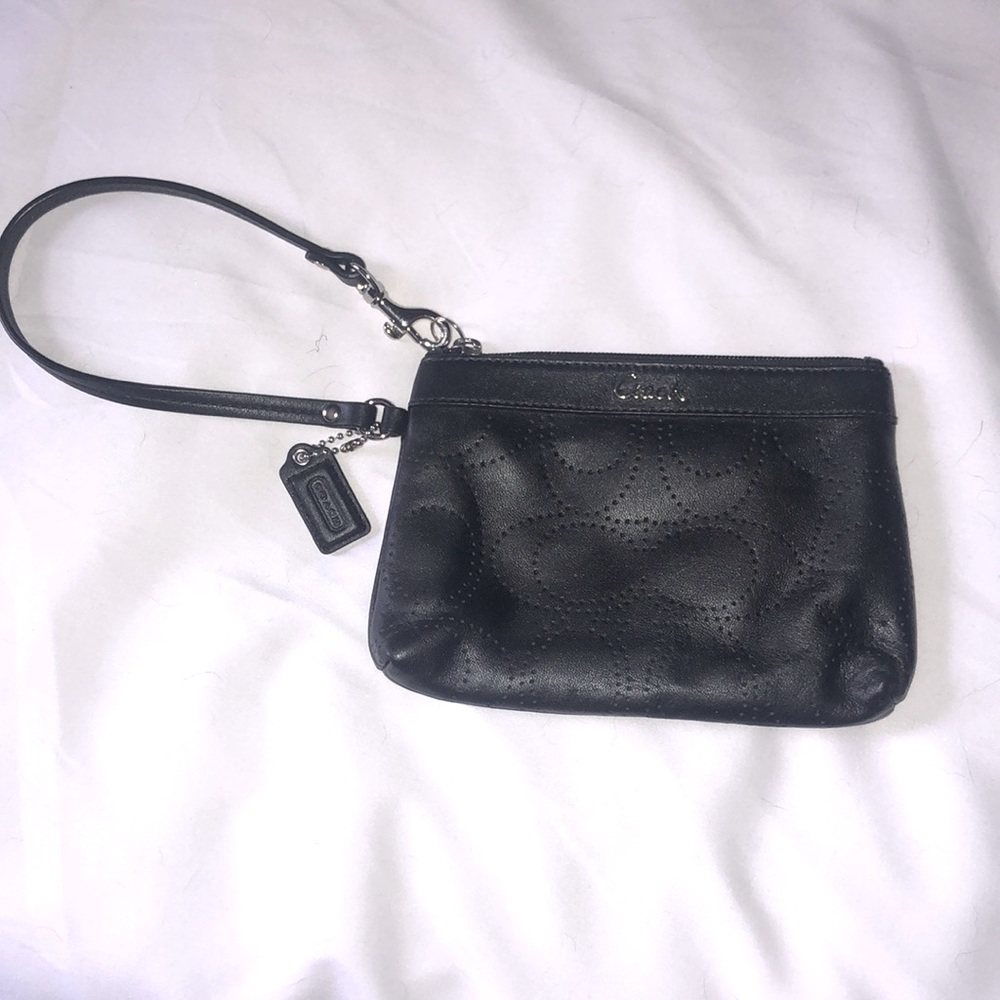 Black Coach wristlet